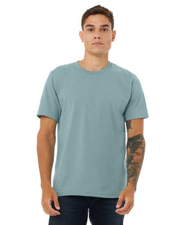 Bella+Canvas Unisex Heather CVC T-Shirt 3001CVC | Hthr Blue Lagoon - Front