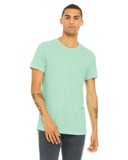 Bella+Canvas Unisex Heather CVC T-Shirt 3001CVC | Heather Mint - Front
