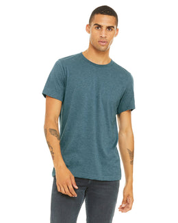 Bella+Canvas Unisex Heather CVC T-Shirt 3001CVC | Heathr Deep Teal - Front
