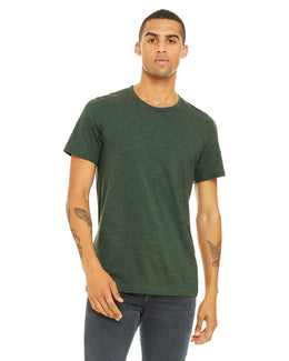 Bella+Canvas Unisex Heather CVC T-Shirt 3001CVC | Heather Forest - Front