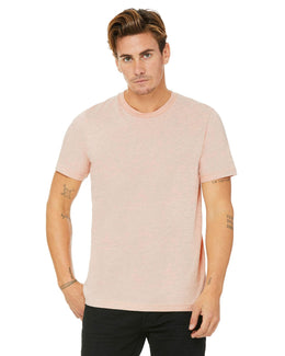 Bella+Canvas Unisex Heather CVC T-Shirt 3001CVC | Hthr Prism Peach - Front