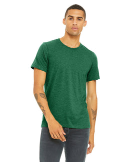 Bella+Canvas Unisex Heather CVC T-Shirt 3001CVC | Hthr Grass Green - Front