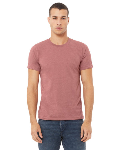 Bella+Canvas Unisex Heather CVC T-Shirt 3001CVC | Heather Mauve - Front