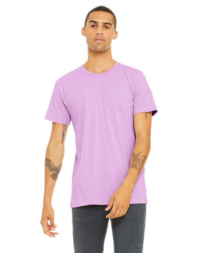 Bella+Canvas Unisex Heather CVC T-Shirt 3001CVC | Hthr Prism Lilac - Front