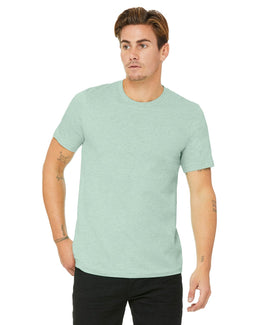 Bella+Canvas Unisex Heather CVC T-Shirt 3001CVC | Hthr Prism Mint - Front