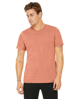 Bella+Canvas Unisex Heather CVC T-Shirt 3001CVC | Hthr Prsm Sunset - Front