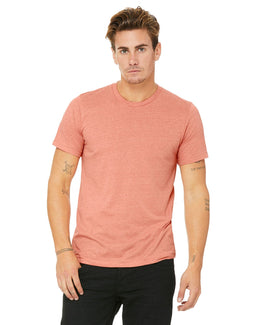 Bella+Canvas Unisex Heather CVC T-Shirt 3001CVC | Heather Sunset - Front