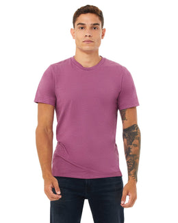 Bella+Canvas Unisex Heather CVC T-Shirt 3001CVC | Heather Magenta - Front