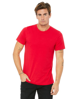 Bella+Canvas Unisex Made in the USA Short Sleeve T-Shirt 3001U | Red - Front