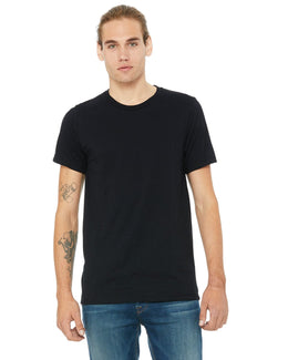 Bella+Canvas Unisex Made in the USA Short Sleeve T-Shirt 3001U | Black - Front
