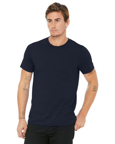 Bella+Canvas Unisex Made in the USA Short Sleeve T-Shirt 3001U | Navy - Front