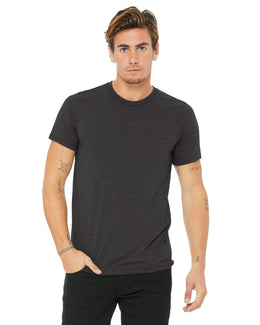 Bella+Canvas Unisex Made in the USA Short Sleeve T-Shirt 3001U | Drk Grey Heather - Front