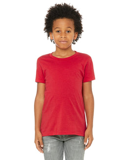 Bella+Canvas Youth Short Sleeve T-Shirt 3001Y | Red - Front