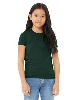 Bella+Canvas Youth Short Sleeve T-Shirt 3001Y | Forest - Front