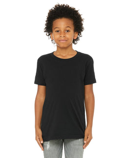 Bella+Canvas Youth Short Sleeve T-Shirt 3001Y | Black - Front