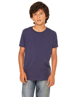Bella+Canvas Youth Short Sleeve T-Shirt 3001Y | Navy - Front