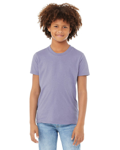Bella+Canvas Youth Short Sleeve T-Shirt 3001Y | Dark Lavender - Front