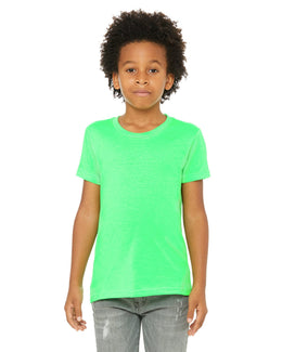 Bella+Canvas Youth Short Sleeve T-Shirt 3001Y | Neon Green - Front