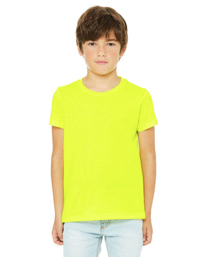 Bella+Canvas Youth Short Sleeve T-Shirt 3001Y | Neon Yellow - Front