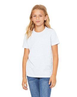 Bella+Canvas Youth Short Sleeve T-Shirt 3001Y | Ash - Front