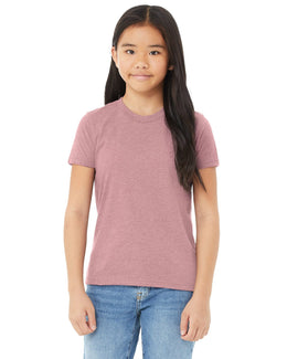Bella+Canvas Youth Short Sleeve T-Shirt 3001Y | Heather Orchid - Front
