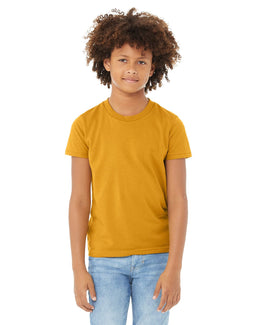 Bella+Canvas Youth Short Sleeve T-Shirt 3001Y | Mustard - Front