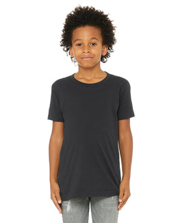 Bella+Canvas Youth Short Sleeve T-Shirt 3001Y | Dark Grey - Front