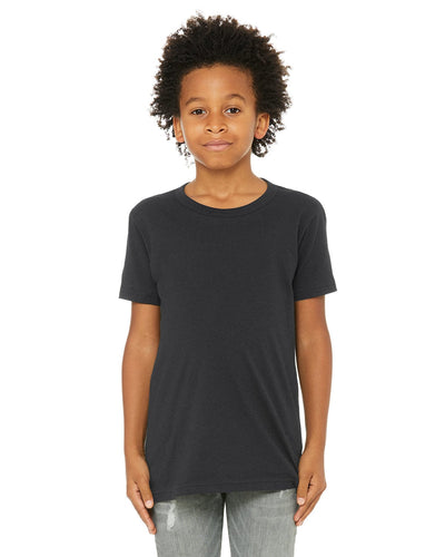 Bella+Canvas Youth Short Sleeve T-Shirt 3001Y | Dark Grey - Front