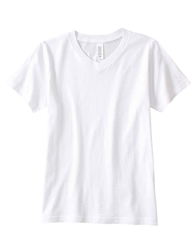 Bella+Canvas Youth V-Neck T-Shirt 3005Y | White - Front