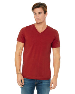 Bella+Canvas Unisex V-Neck T-Shirt 3005 | Canvas Red - Front