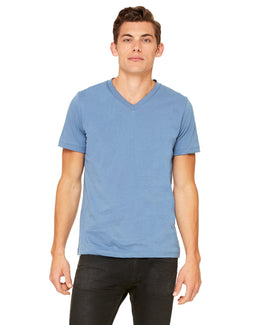 Bella+Canvas Unisex V-Neck T-Shirt 3005 | Steel Blue - Front