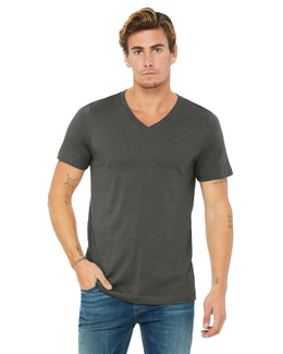 Bella+Canvas Unisex V-Neck T-Shirt 3005 | Asphalt - Front