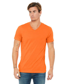 Bella+Canvas Unisex V-Neck T-Shirt 3005 | Orange - Front