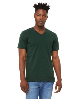 Bella+Canvas Unisex V-Neck T-Shirt 3005 | Forest - Front