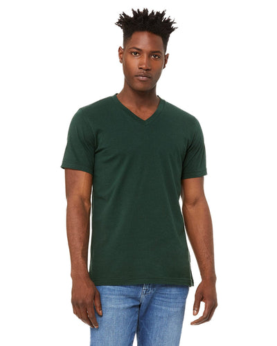 Bella+Canvas Unisex V-Neck T-Shirt 3005 | Forest - Front