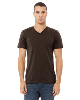 Bella+Canvas Unisex V-Neck T-Shirt 3005 | Brown - Front