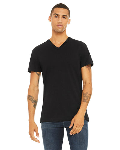 Bella+Canvas Unisex V-Neck T-Shirt 3005 | Black - Front