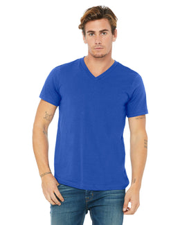 Bella+Canvas Unisex V-Neck T-Shirt 3005 | True Royal - Front