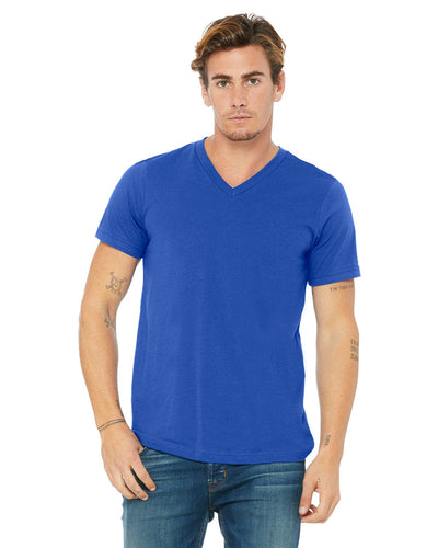 Bella+Canvas Unisex V-Neck T-Shirt 3005 | True Royal - Front