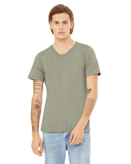 Bella+Canvas Unisex V-Neck T-Shirt 3005 | Heather Stone - Front