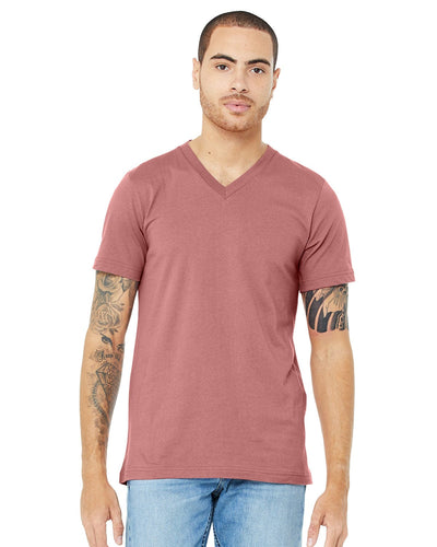 Bella+Canvas Unisex V-Neck T-Shirt 3005 | Mauve - Front