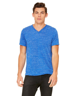 Bella+Canvas Unisex V-Neck T-Shirt 3005 | True Royal Mrble - Front