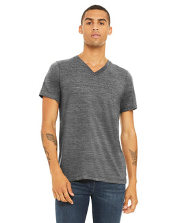 Bella+Canvas Unisex V-Neck T-Shirt 3005 | Asphalt Slub - Front