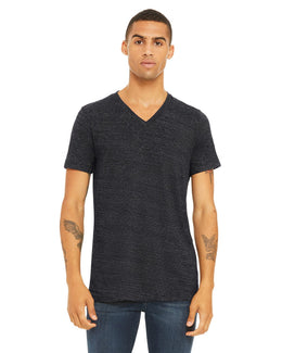 Bella+Canvas Unisex V-Neck T-Shirt 3005 | Chrcl Blk Slub - Front