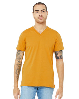 Bella+Canvas Unisex V-Neck T-Shirt 3005 | Mustard - Front