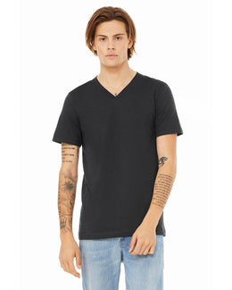 Bella+Canvas Unisex V-Neck T-Shirt 3005 | Dark Grey - Front