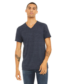 Bella+Canvas Unisex V-Neck T-Shirt 3005 | Navy Slub - Front