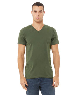 Bella+Canvas Unisex V-Neck T-Shirt 3005 | Military Green - Front