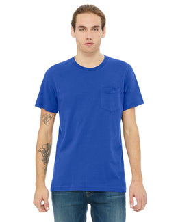 Bella+Canvas Jersey Pocket T-Shirt 3021 | True Royal - Front
