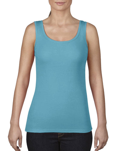 Comfort Colors Ladies Midweight Tank 3060L | Lagoon Blue - Front
